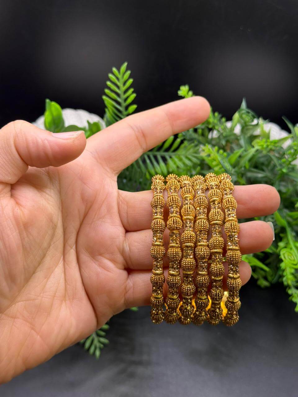 Gold Polished Bangles